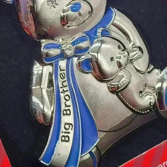 HARVEY LEWIS 2018 "BIG BROTHER  TEDDY" Christmas Tree Holiday Ornament Swarovski - Picture 6 of 10